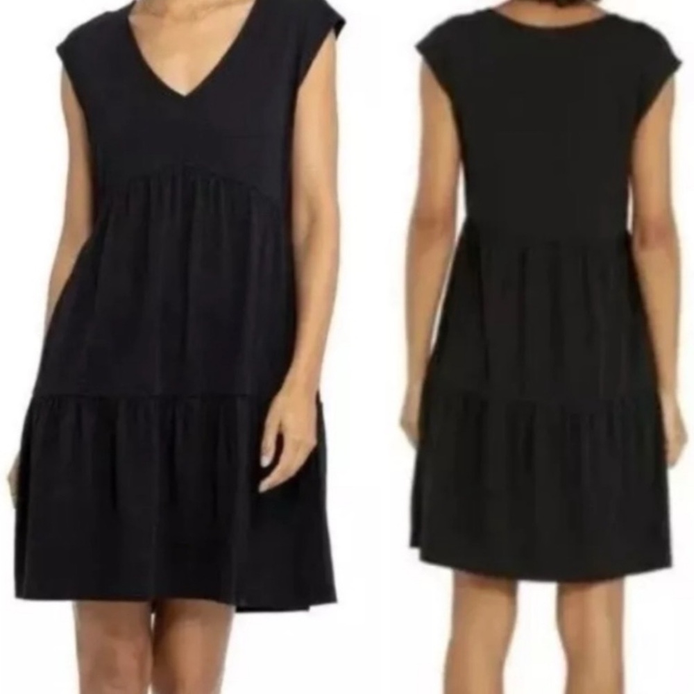 Social Standard By Sanctuary Women's Take Me Away Babydoll Dress in Black Small